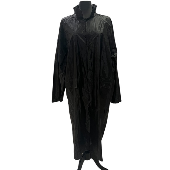 RECLAIMED VINTAGE 100% POLYESTER Maxi Length Raincoat Size M/L VIP Graphic - Picture 14 of 15